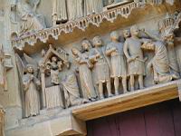 Reims - Cathedrale - Porche nord, Portail des saints, St Nicaise (01)
